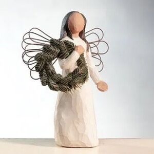 WILLOW TREE Angel of Winter Susan Lordi Vintage 2001 Home Hearth Wreath